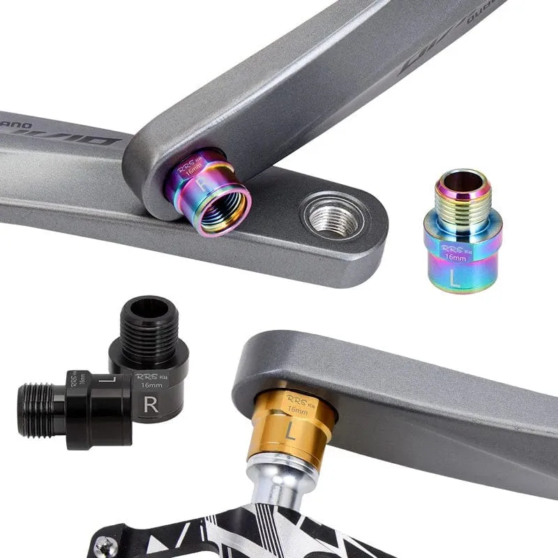 Rrskit Fahrradpedalverlängerungsschrauben Abstandshalter R66E Pedalverlängerungsachse Kurbelzubehör 16Mm 20Mm Für MTB Rennradpedal