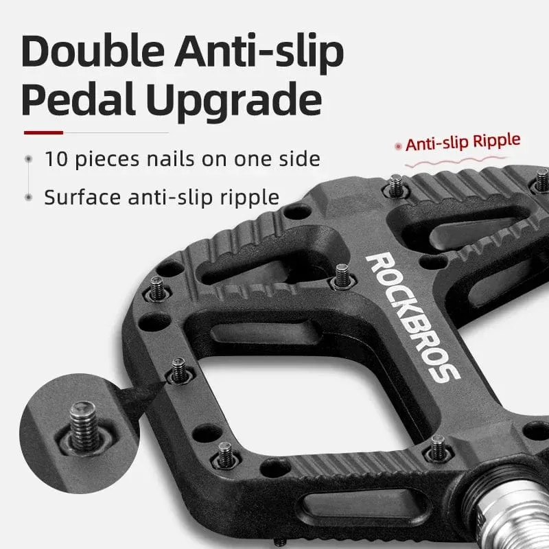 ROCKBROS fahrrad ultra-light lager pedal nylon verbund high-speed-lager + graphit DU pedal reiten ist mehr geschmiert