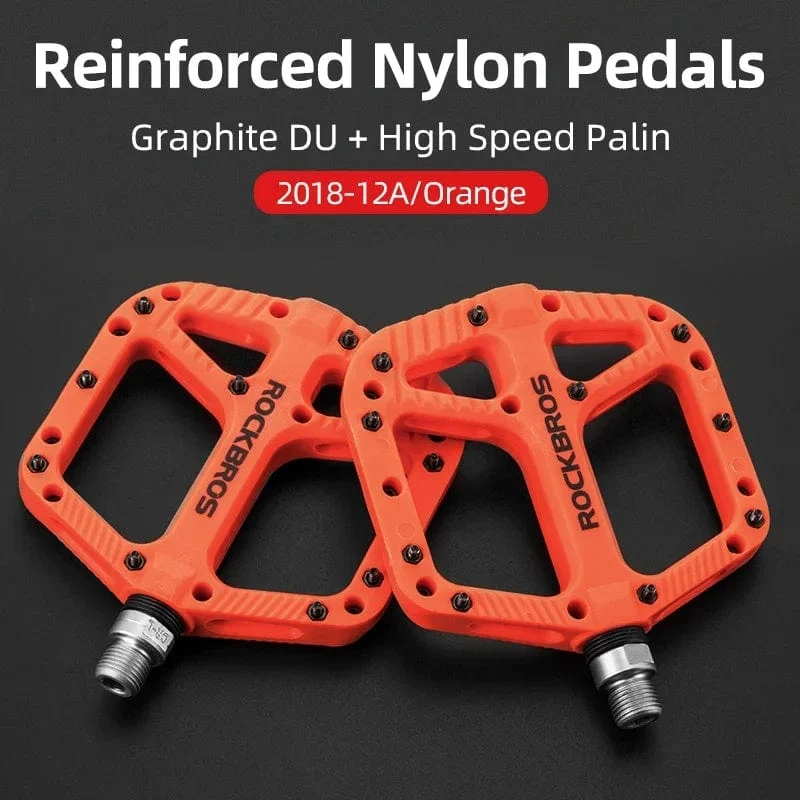 ROCKBROS fahrrad ultra-light lager pedal nylon verbund high-speed-lager + graphit DU pedal reiten ist mehr geschmiert