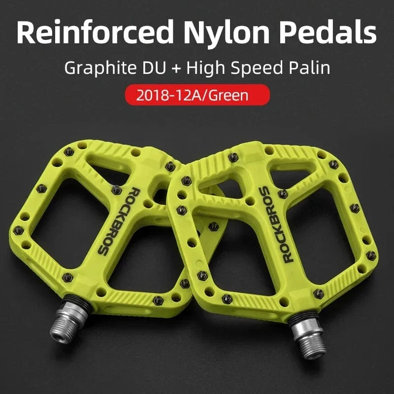 ROCKBROS fahrrad ultra-light lager pedal nylon verbund high-speed-lager + graphit DU pedal reiten ist mehr geschmiert