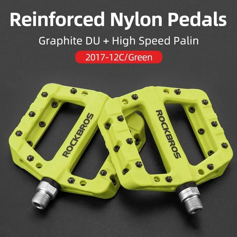 ROCKBROS fahrrad ultra-light lager pedal nylon verbund high-speed-lager + graphit DU pedal reiten ist mehr geschmiert