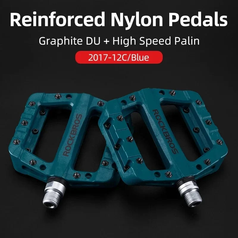 ROCKBROS fahrrad ultra-light lager pedal nylon verbund high-speed-lager + graphit DU pedal reiten ist mehr geschmiert