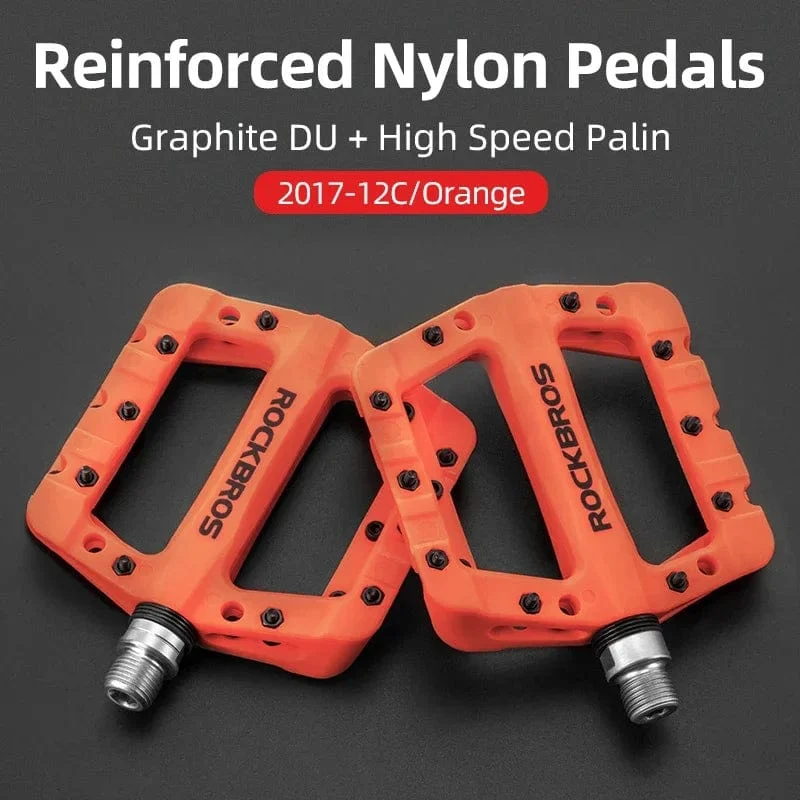 ROCKBROS fahrrad ultra-light lager pedal nylon verbund high-speed-lager + graphit DU pedal reiten ist mehr geschmiert