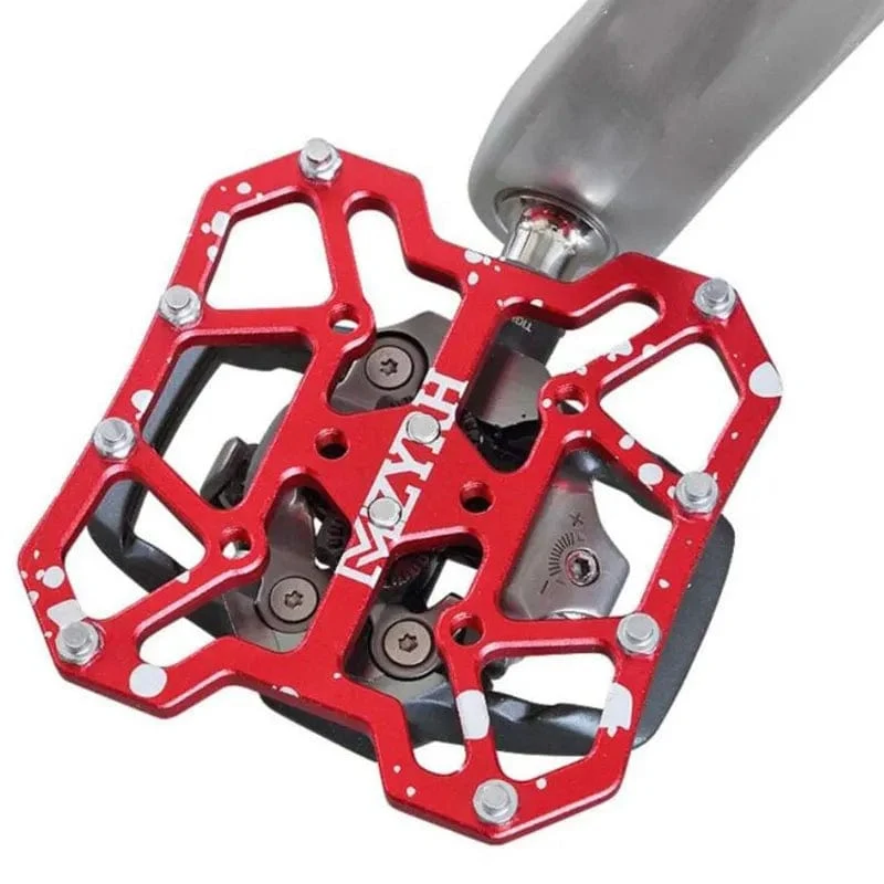 2 STÜCKE Aluminiumlegierung Fahrrad Klickpedale Universal Kompatible Fahrrad Klickpedal Plattformadapter für SPD KEO Rennrad MTB Fahrrad