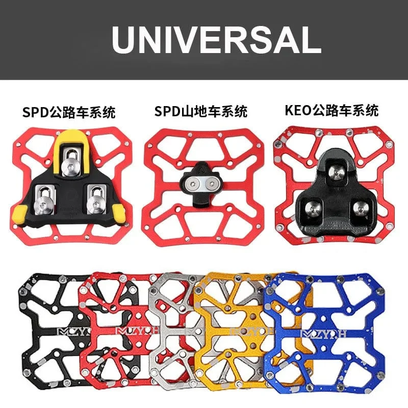 2 STÜCKE Aluminiumlegierung Fahrrad Klickpedale Universal Kompatible Fahrrad Klickpedal Plattformadapter für SPD KEO Rennrad MTB Fahrrad