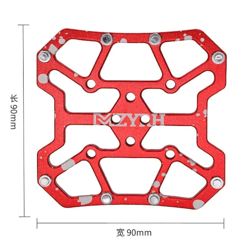 2 STÜCKE Aluminiumlegierung Fahrrad Klickpedale Universal Kompatible Fahrrad Klickpedal Plattformadapter für SPD KEO Rennrad MTB Fahrrad