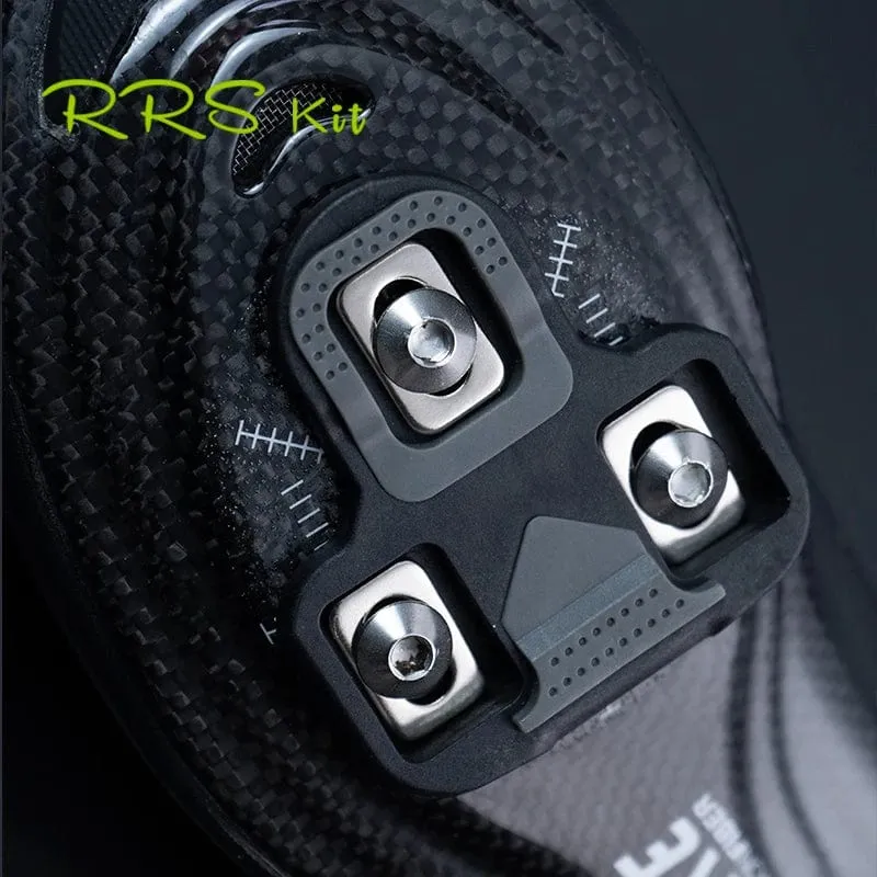 Rrskit Fahrradpedalplatten Rennrad Selbstsichernde Platte Für KEO Ultraleichte Fahrradpedalschuhe Cleat Schwimmend Für Wellgo RC7