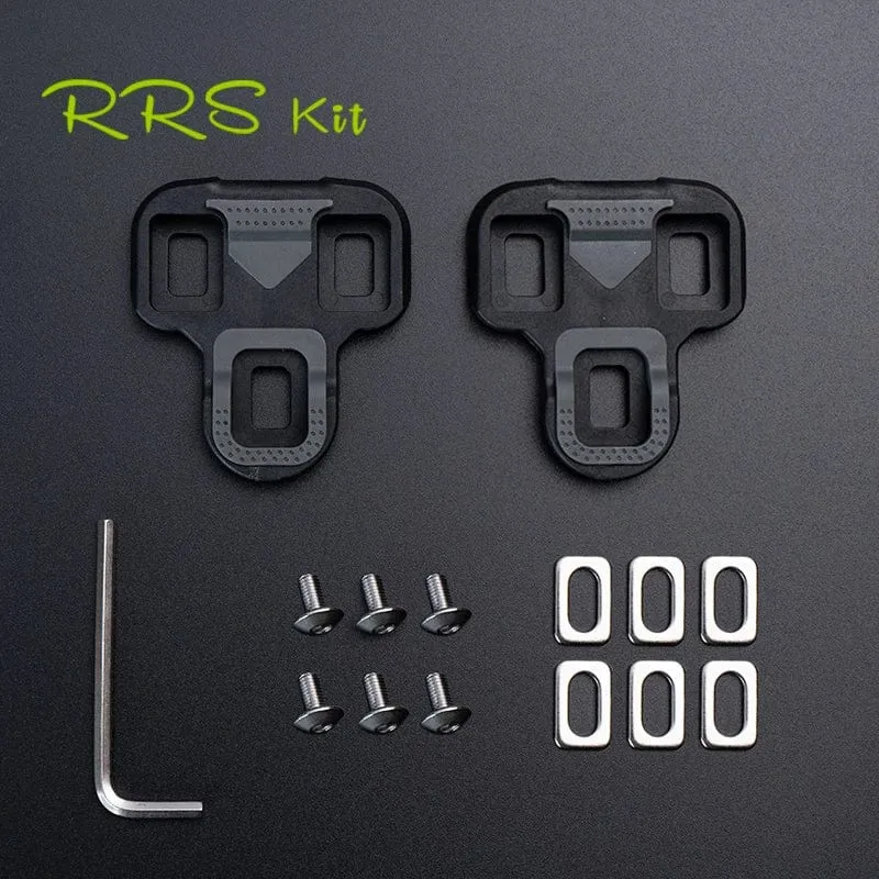Rrskit Fahrradpedalplatten Rennrad Selbstsichernde Platte Für KEO Ultraleichte Fahrradpedalschuhe Cleat Schwimmend Für Wellgo RC7