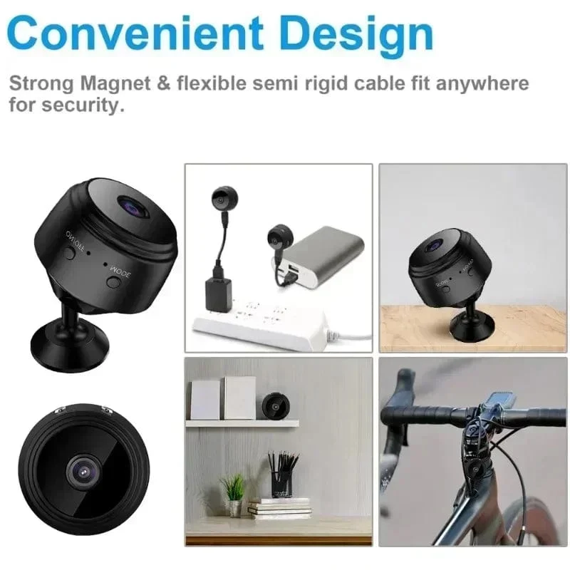 Mini A9 Kameras WiFi Wireless 1080p Fahrzeugkamera Voice Recorder Home Camcorder Sicherheitsüberwachungselektronik