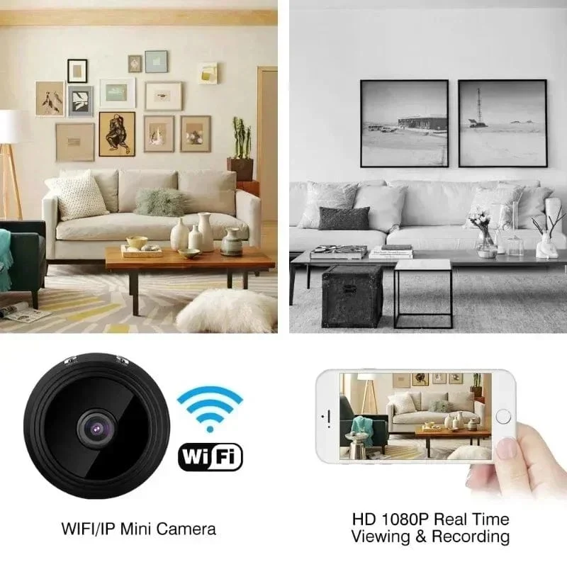 Mini A9 Kameras WiFi Wireless 1080p Fahrzeugkamera Voice Recorder Home Camcorder Sicherheitsüberwachungselektronik