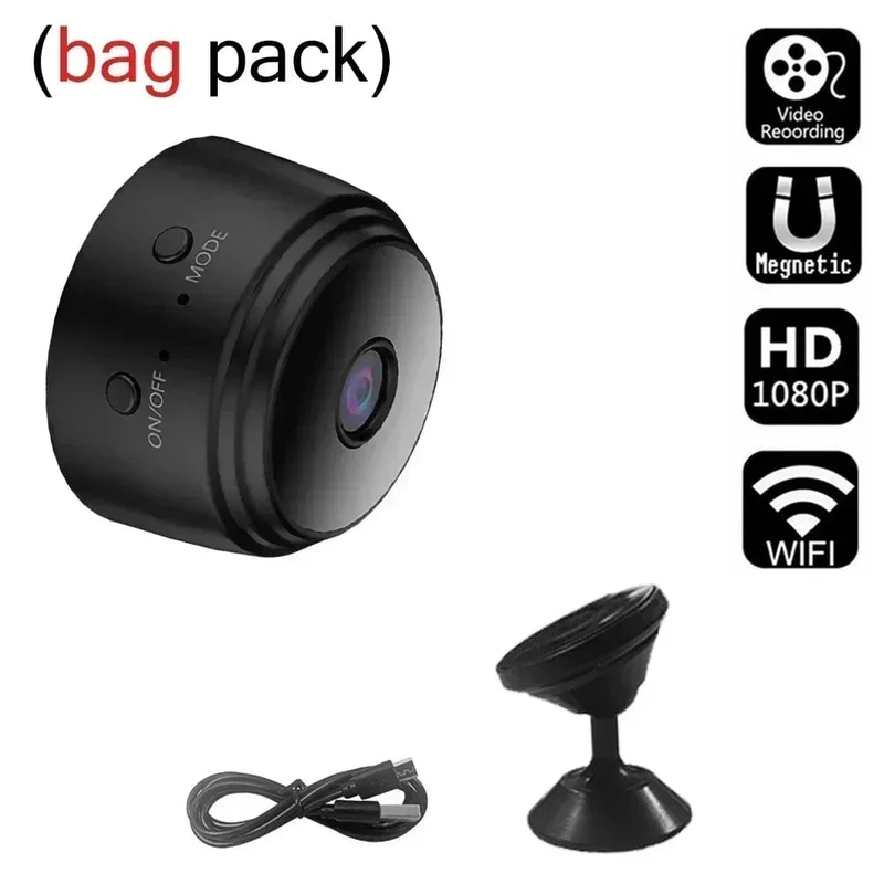 Mini A9 Kameras WiFi Wireless 1080p Fahrzeugkamera Voice Recorder Home Camcorder Sicherheitsüberwachungselektronik