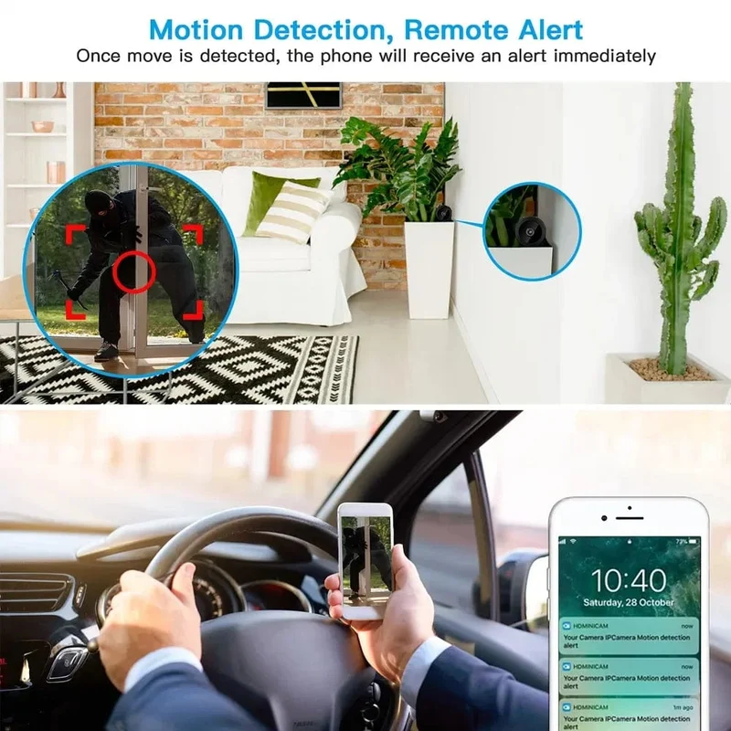 Mini A9 Kameras WiFi Wireless 1080p Fahrzeugkamera Voice Recorder Home Camcorder Sicherheitsüberwachungselektronik