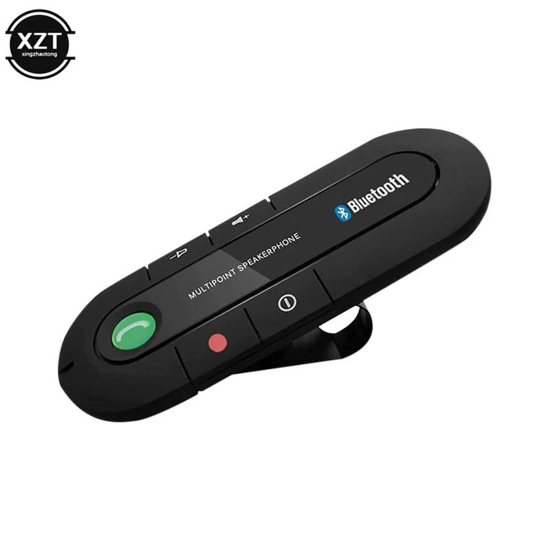 Freisprecheinrichtung fürs Auto, 4.1 + EDR, kabellose Bluetooth-kompatible Freisprecheinrichtung, MP3-Musik-Player, USB-Power-Audio-Empfänger, Clip an der Sonnenblende