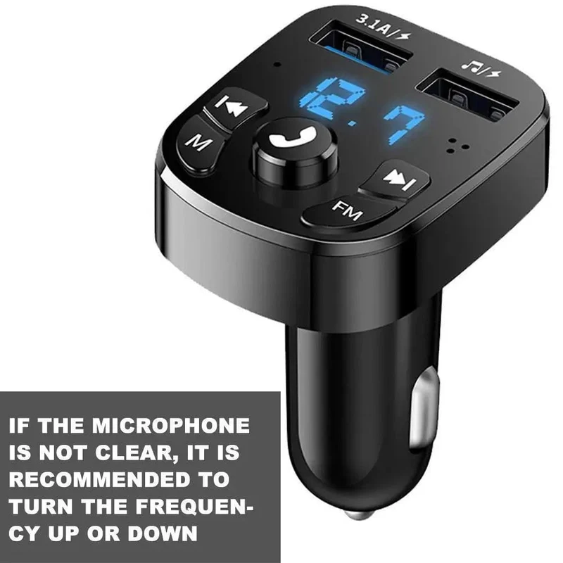 Auto Bluetooth FM Transmitter 87.5-108 MHz Audio Auto Mp3 Player 5V Ausgang USB Auto Auto Schnelle Ladung Elektronisches Zubehör 12-24V