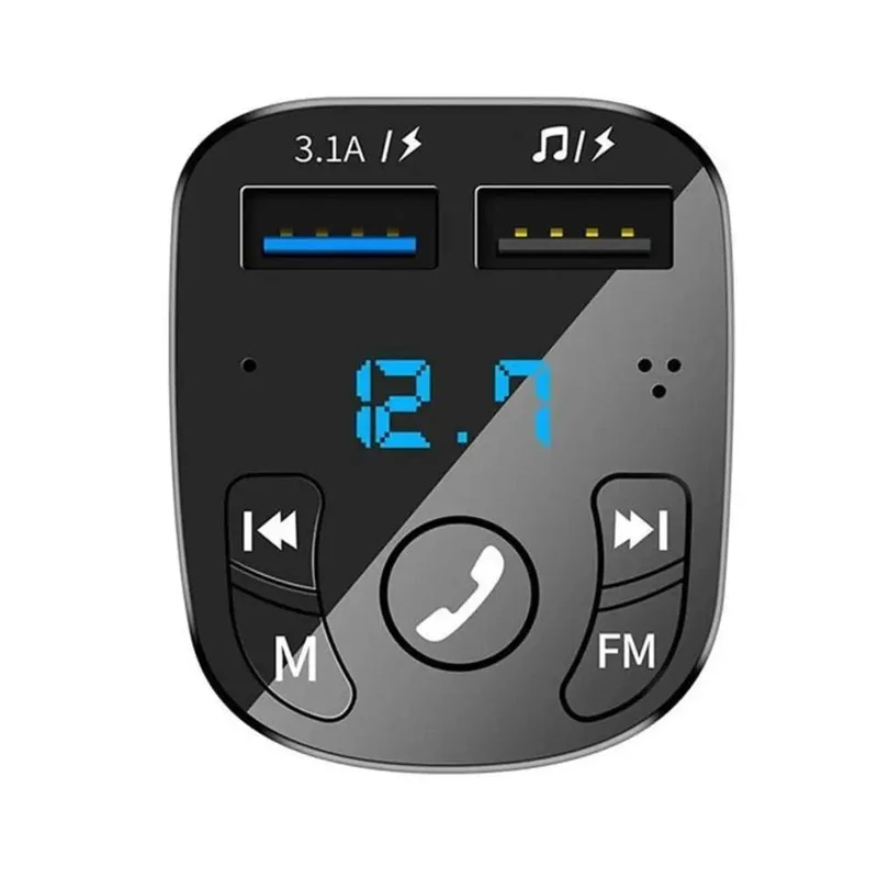 Auto Bluetooth FM Transmitter 87.5-108 MHz Audio Auto Mp3 Player 5V Ausgang USB Auto Auto Schnelle Ladung Elektronisches Zubehör 12-24V