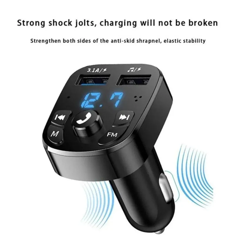 Auto Bluetooth FM Transmitter 87.5-108 MHz Audio Auto Mp3 Player 5V Ausgang USB Auto Auto Schnelle Ladung Elektronisches Zubehör 12-24V