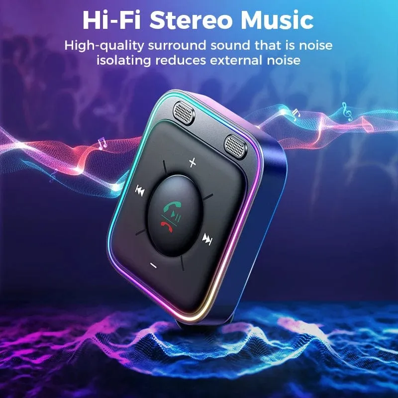 Joyroom Bluetooth 5.3 Kabelloser Empfänger Autoadapter Verbesserte Dual-Mikrofone ENC-Rauschunterdrückung 3.5-mm-AUX-Auto-Bluetooth-Empfänger