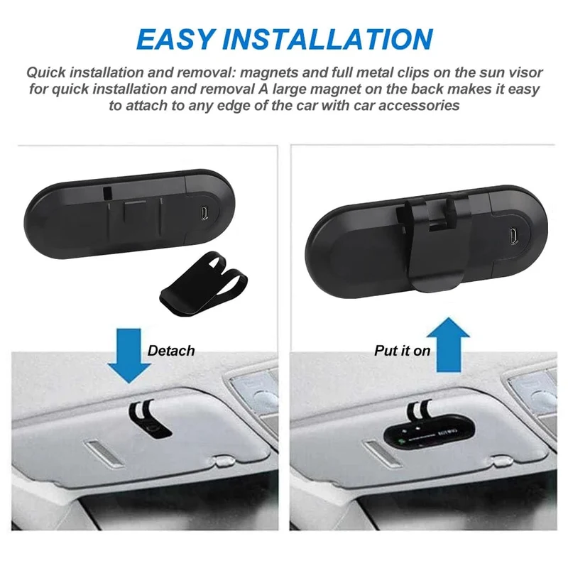 Drahtlose Bluetooth Car Kit Freisprecheinrichtung Sonnenblende Lautsprecher Für Telefon Auto Bluetooth Audio Receiver Zubehör