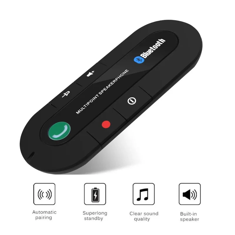 Drahtlose Bluetooth Car Kit Freisprecheinrichtung Sonnenblende Lautsprecher Für Telefon Auto Bluetooth Audio Receiver Zubehör
