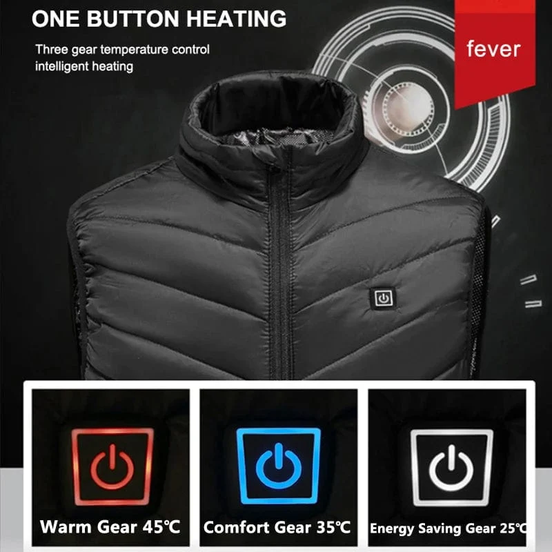 X-TIGER 9/2 Orte Beheizte Jacke Männer Frauen USB Elektrische Thermische Warme Jagd Mantel Winter Outdoor Camping Wandern Beheizte Weste