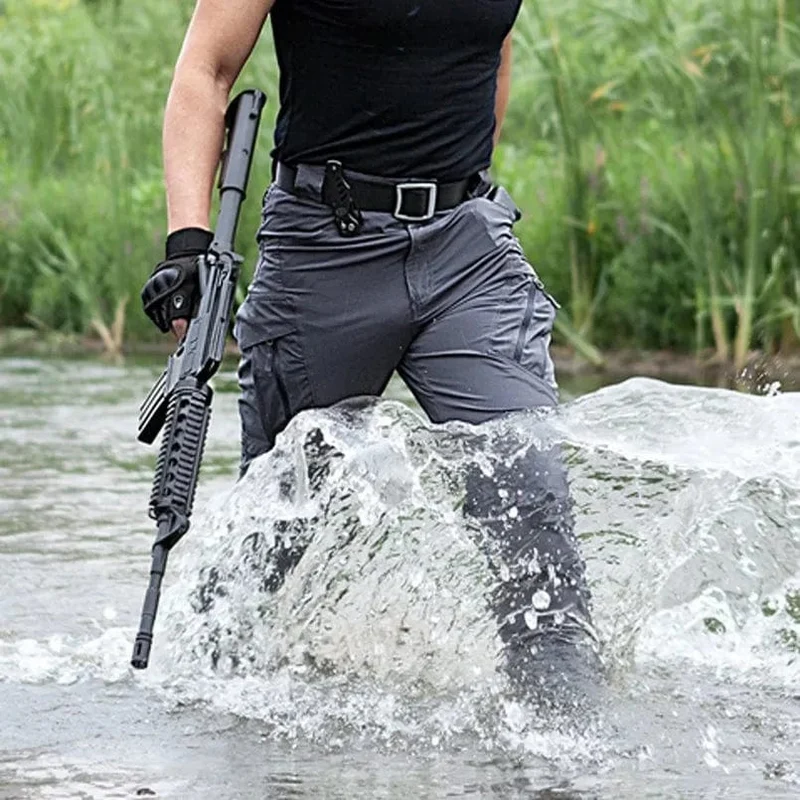 Männer Sommer Schnell Trocknend Dünne Outdoor Trekking Angeln Wandern Hosen Wasserdichte Fleece Warme Militärische Taktische Fracht Skifahren Hosen