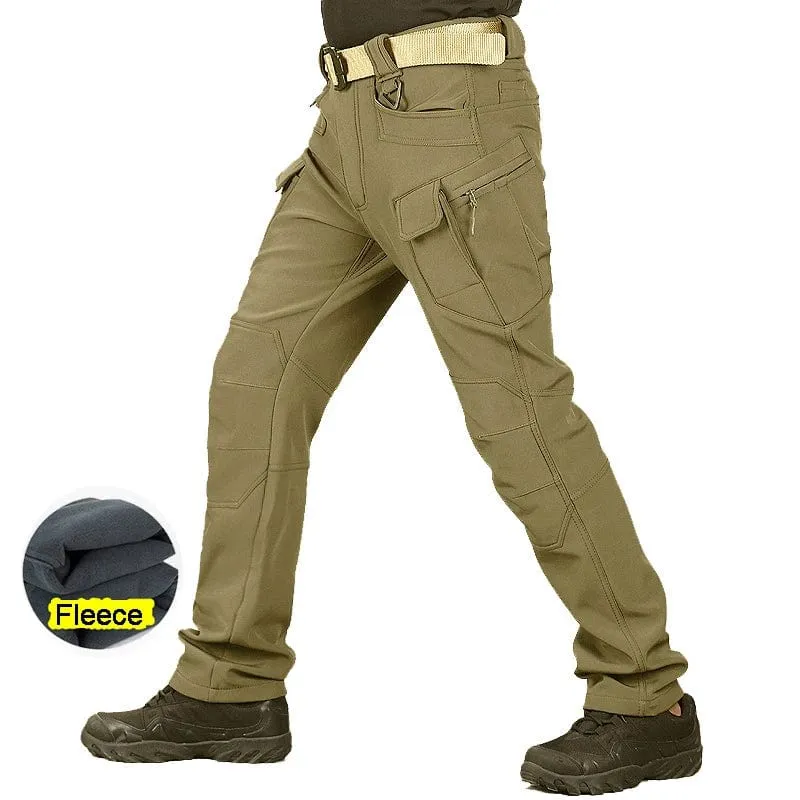 Männer Sommer Schnell Trocknend Dünne Outdoor Trekking Angeln Wandern Hosen Wasserdichte Fleece Warme Militärische Taktische Fracht Skifahren Hosen