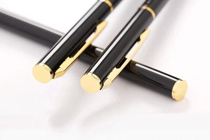 Benutzerdefinierter goldener Text-Kugelschreiber, personalisiertes Geschenk für das Schulbüro-Logo, Lehrer-Schreibwarengeschäft, luxuriöses koreanisches Produktschreiben