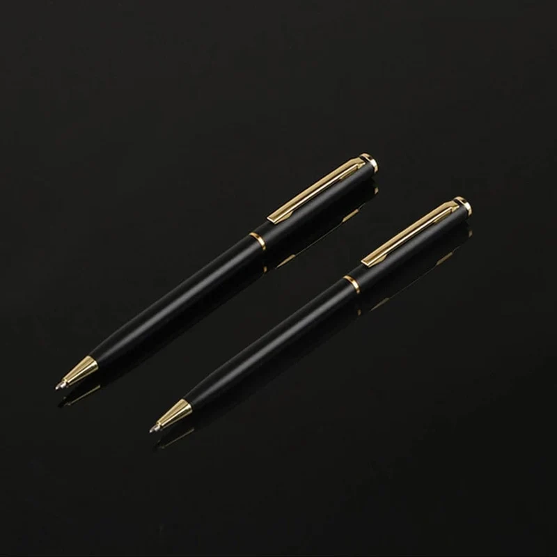 Benutzerdefinierter goldener Text-Kugelschreiber, personalisiertes Geschenk für das Schulbüro-Logo, Lehrer-Schreibwarengeschäft, luxuriöses koreanisches Produktschreiben