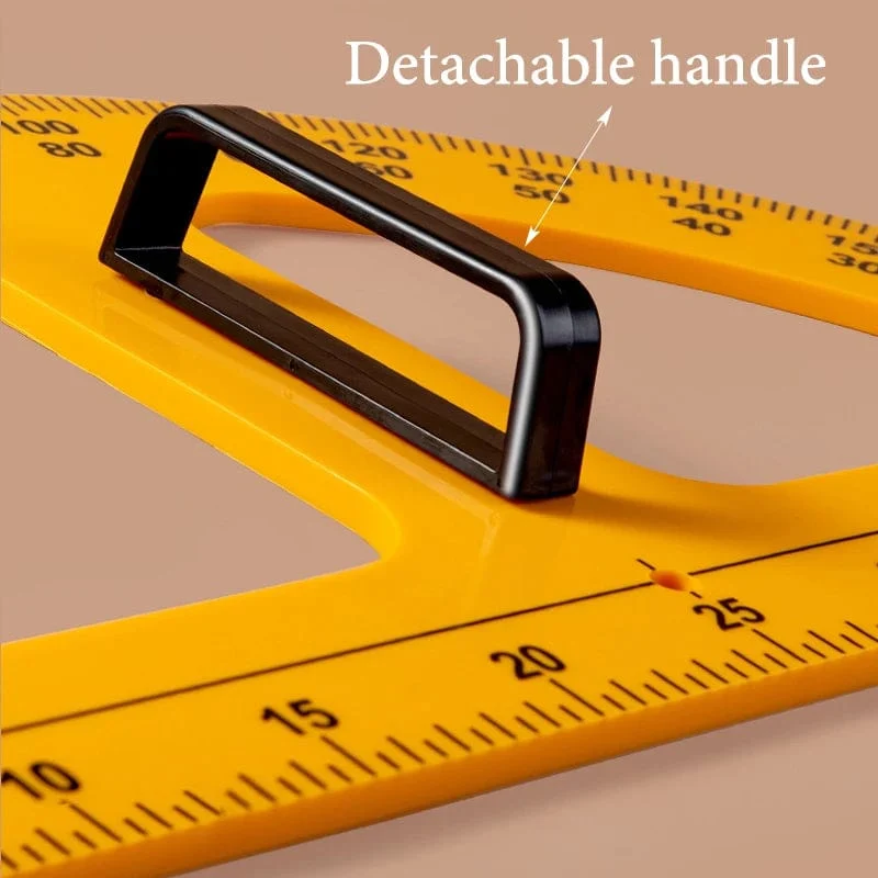 Lehrdreieck-Lineal, Winkelmesser, Kompass, mathematische Zeicheninstrumente für Lehrer, pädagogisches Briefpapier, 50/100 cm, gerades Lineal