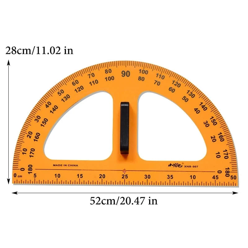 Lehrdreieck-Lineal, Winkelmesser, Kompass, mathematische Zeicheninstrumente für Lehrer, pädagogisches Briefpapier, 50/100 cm, gerades Lineal