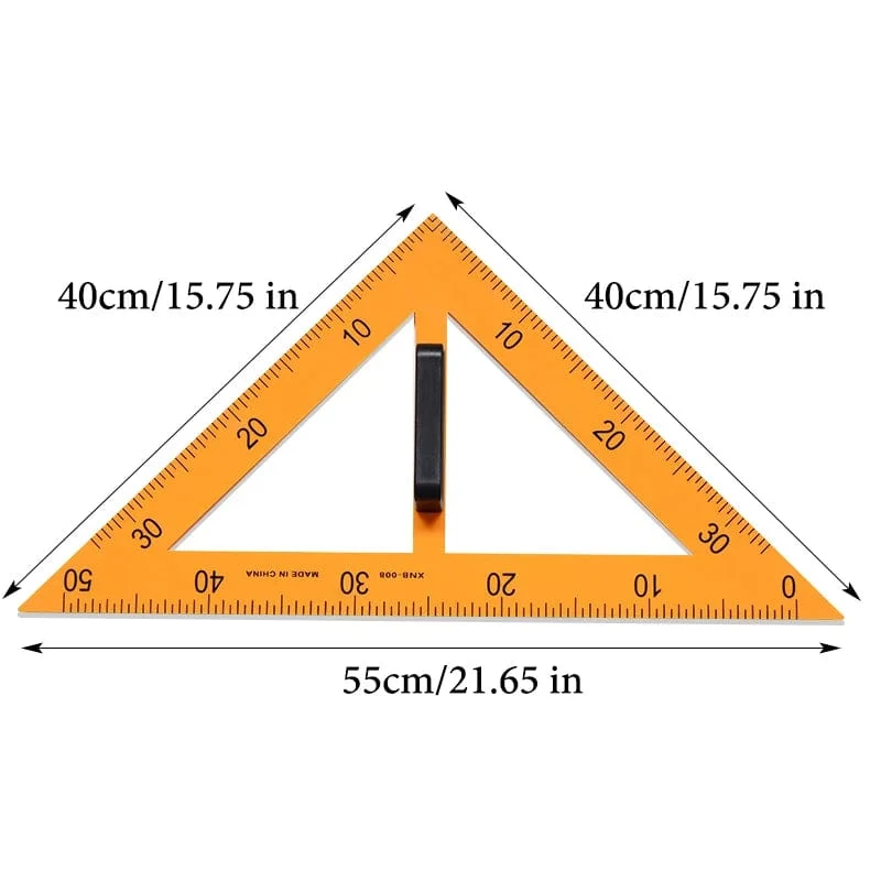Lehrdreieck-Lineal, Winkelmesser, Kompass, mathematische Zeicheninstrumente für Lehrer, pädagogisches Briefpapier, 50/100 cm, gerades Lineal