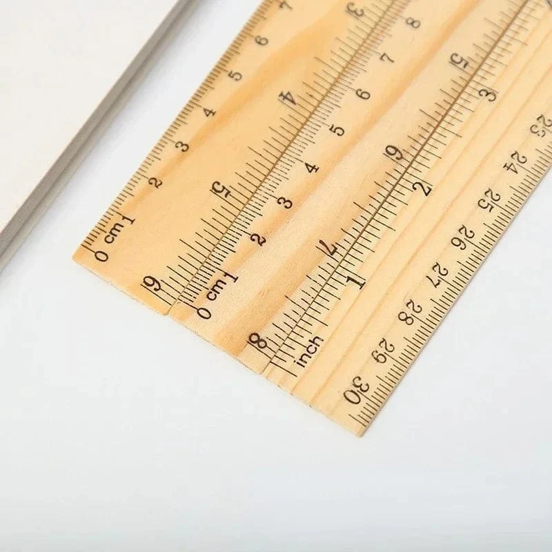 15/20/30cm Holz gerade Lineale Zeichenwerkzeug Schreibtisch Zubehör Student Lehrer Schreibwaren Schule Bürobedarf