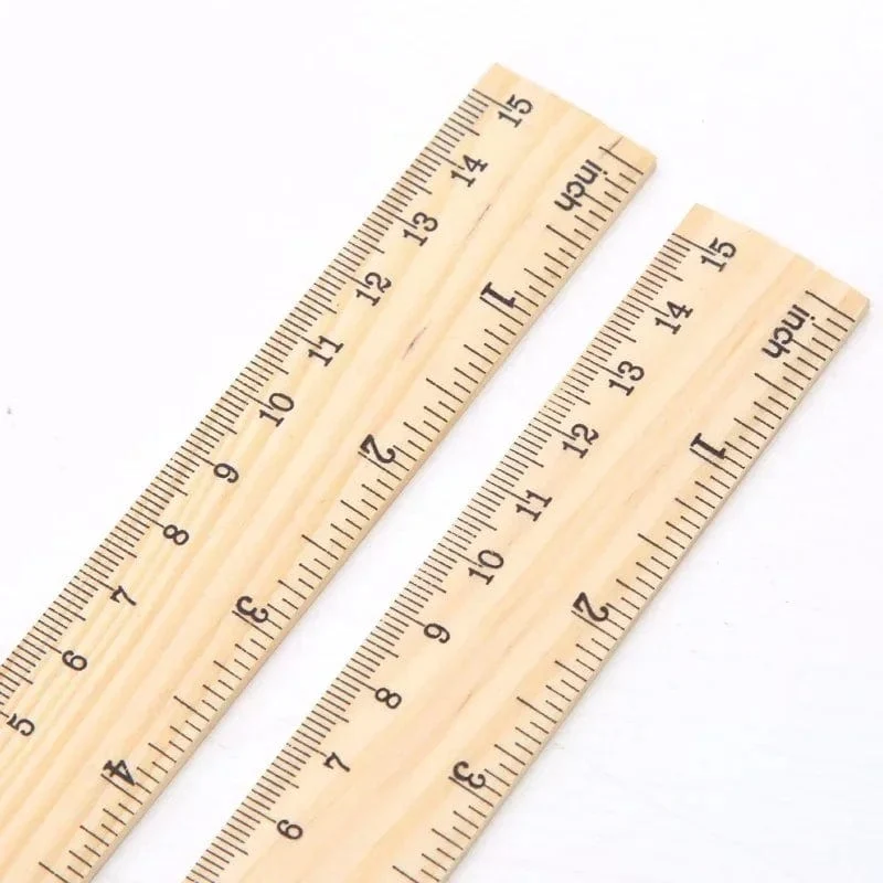 15/20/30cm Holz gerade Lineale Zeichenwerkzeug Schreibtisch Zubehör Student Lehrer Schreibwaren Schule Bürobedarf