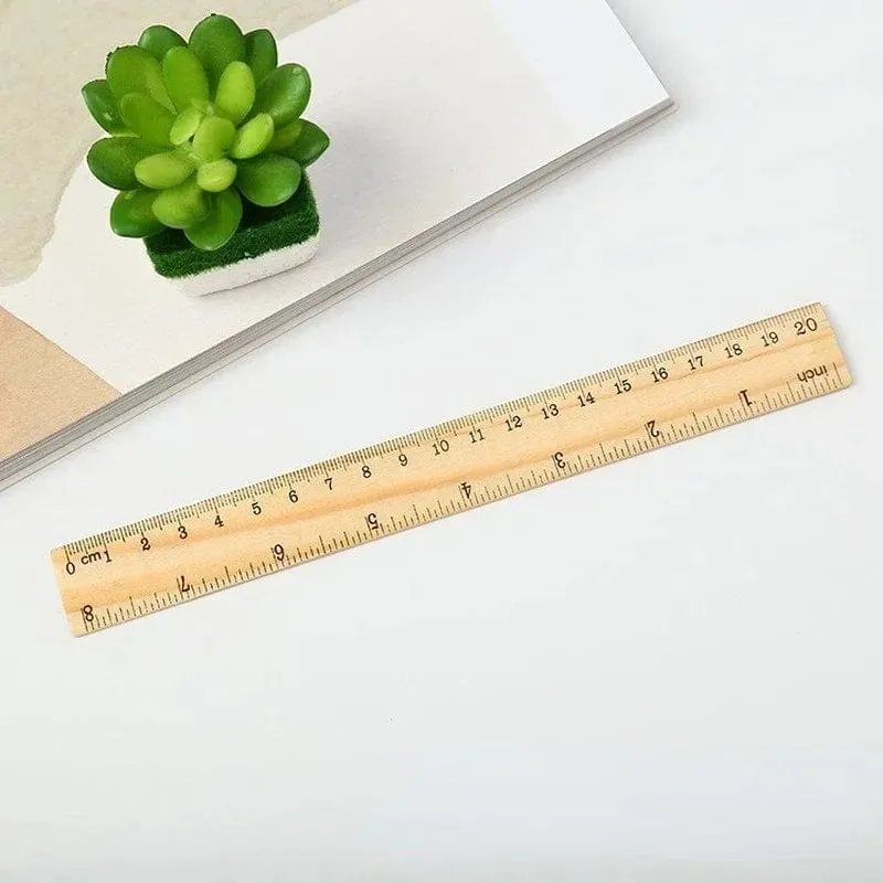 15/20/30cm Holz gerade Lineale Zeichenwerkzeug Schreibtisch Zubehör Student Lehrer Schreibwaren Schule Bürobedarf