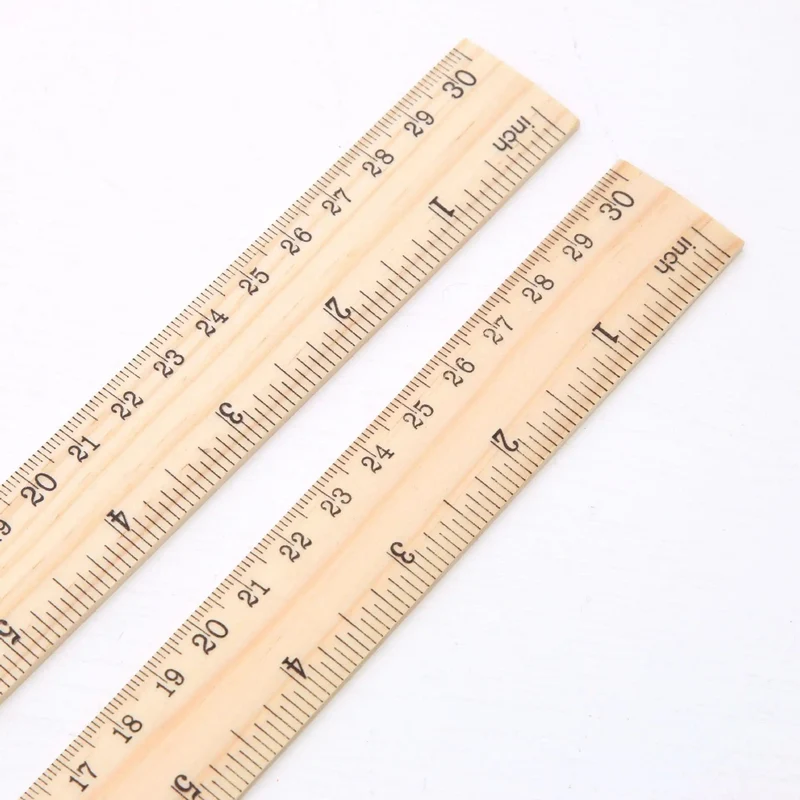 15/20/30cm Holz gerade Lineale Zeichenwerkzeug Schreibtisch Zubehör Student Lehrer Schreibwaren Schule Bürobedarf