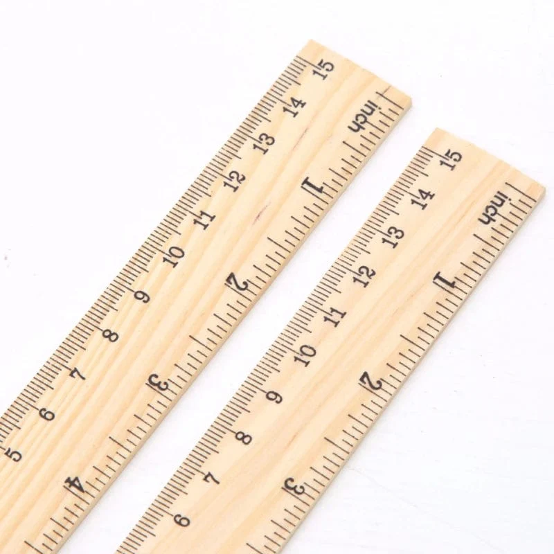 15/20/30cm Holz gerade Lineale Zeichenwerkzeug Schreibtisch Zubehör Student Lehrer Schreibwaren Schule Bürobedarf