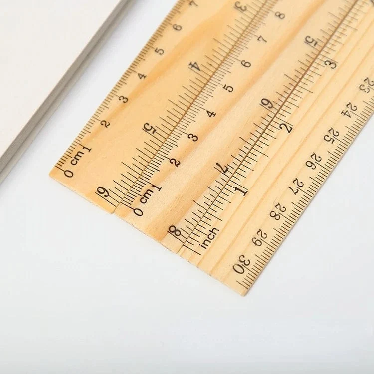 15/20/30cm Holz gerade Lineale Zeichenwerkzeug Schreibtisch Zubehör Student Lehrer Schreibwaren Schule Bürobedarf