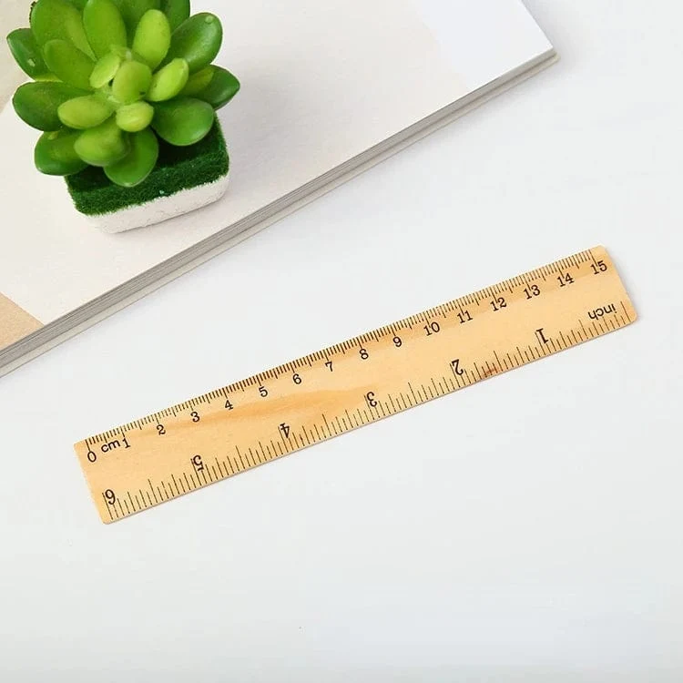 15/20/30cm Holz gerade Lineale Zeichenwerkzeug Schreibtisch Zubehör Student Lehrer Schreibwaren Schule Bürobedarf