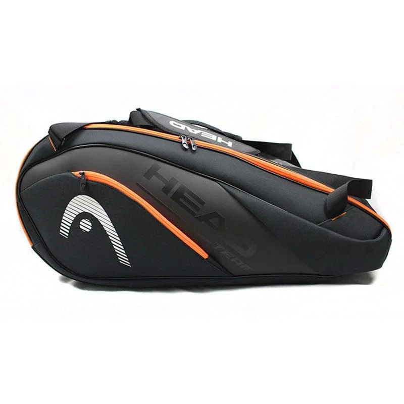 HEAD Tennisschläger-Tasche, 6-teilig, Hartschalen-Sporttasche, großes Fassungsvermögen, 9 Badmintonschläger, Rucksack für Herren und Damen, Tenis, Squash, Padel