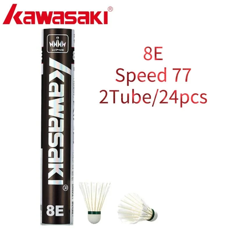 Kawasaki Upgrade Feder-Badminton-Federball für Vereine und Trainingsschläger Sport Speed ​​76 77 Langlebiger Badmintonball 6E/8E/10E