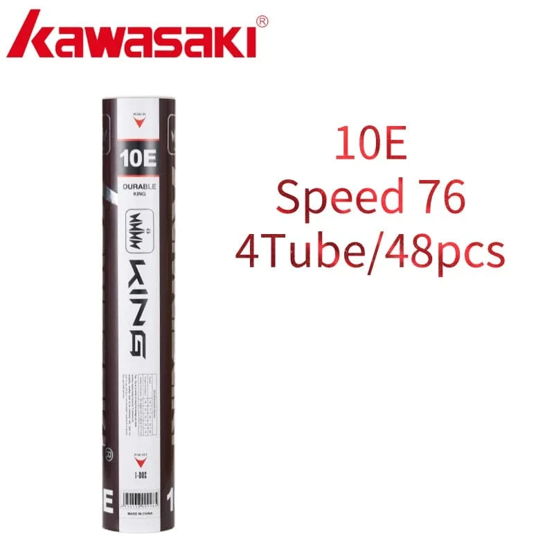 Kawasaki Upgrade Feder-Badminton-Federball für Vereine und Trainingsschläger Sport Speed ​​76 77 Langlebiger Badmintonball 6E/8E/10E