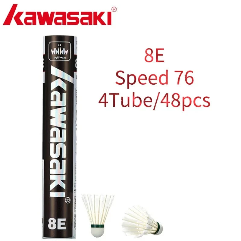 Kawasaki Upgrade Feder-Badminton-Federball für Vereine und Trainingsschläger Sport Speed ​​76 77 Langlebiger Badmintonball 6E/8E/10E