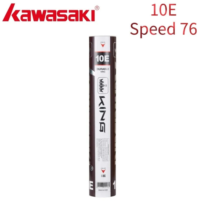 Kawasaki Upgrade Feder-Badminton-Federball für Vereine und Trainingsschläger Sport Speed ​​76 77 Langlebiger Badmintonball 6E/8E/10E