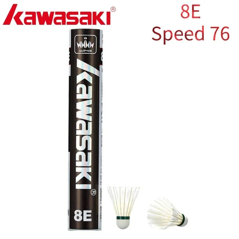 Kawasaki Upgrade Feder-Badminton-Federball für Vereine und Trainingsschläger Sport Speed ​​76 77 Langlebiger Badmintonball 6E/8E/10E