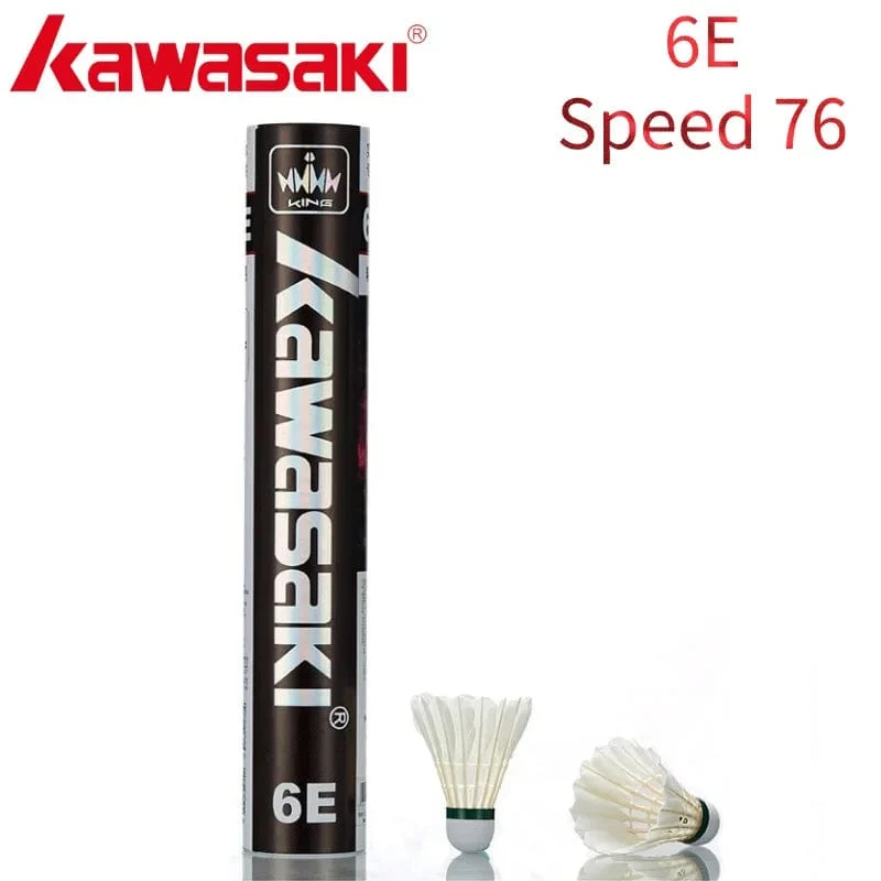 Kawasaki Upgrade Feder-Badminton-Federball für Vereine und Trainingsschläger Sport Speed ​​76 77 Langlebiger Badmintonball 6E/8E/10E