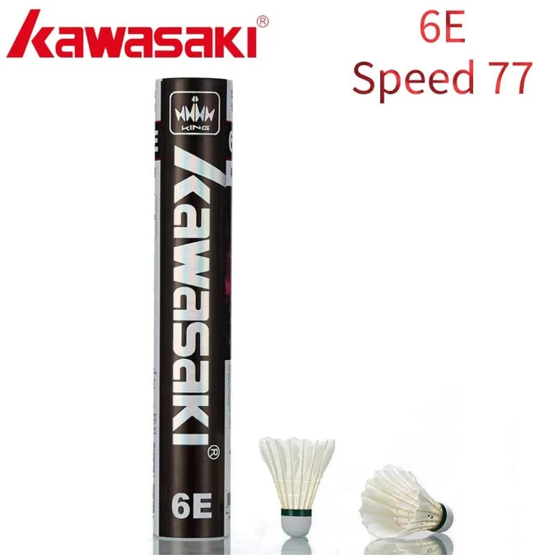 Kawasaki Upgrade Feder-Badminton-Federball für Vereine und Trainingsschläger Sport Speed ​​76 77 Langlebiger Badmintonball 6E/8E/10E