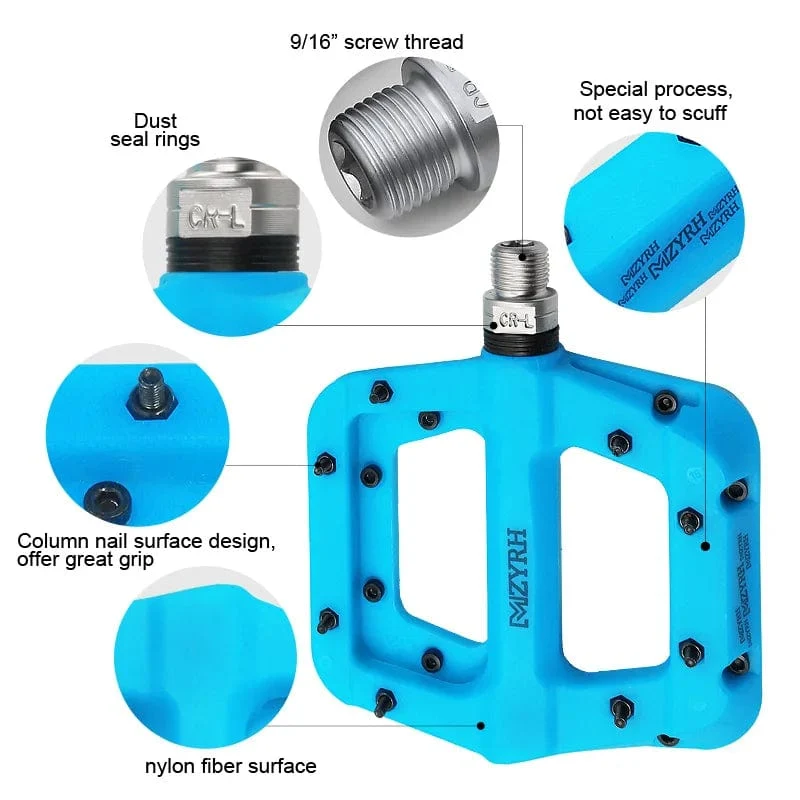 Fahrrad Pedal Anti-slip Ultraleicht Nylon MTB Mountainbike Pedal Versiegelte Lager Pedale Fahrrad Zubehör Teile