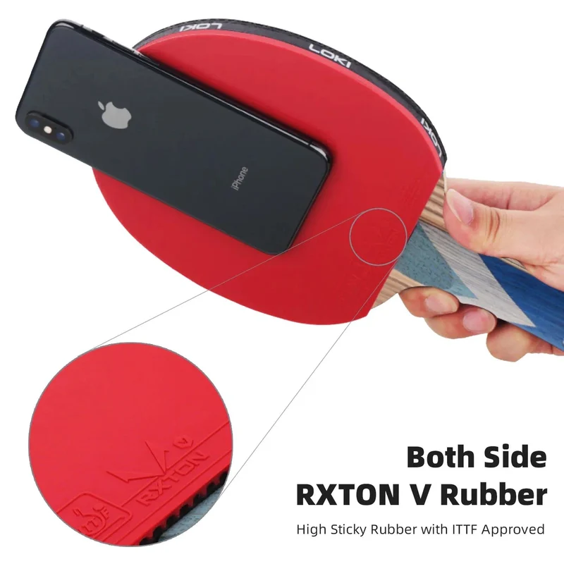 Loki RXTON R-Serie 5/6/7 Star Tischtennisschläger Carbon Balance Offensive Ping-Pong-Schläger Professioneller Hohlgriff