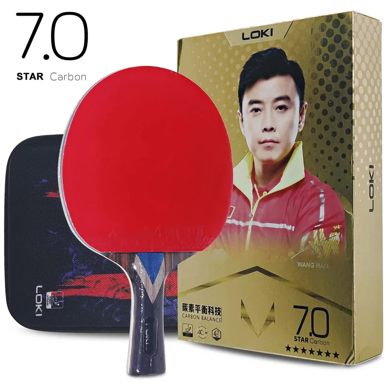 Loki RXTON R-Serie 5/6/7 Star Tischtennisschläger Carbon Balance Offensive Ping-Pong-Schläger Professioneller Hohlgriff