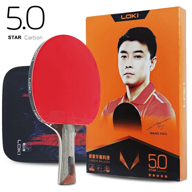 Loki RXTON R-Serie 5/6/7 Star Tischtennisschläger Carbon Balance Offensive Ping-Pong-Schläger Professioneller Hohlgriff